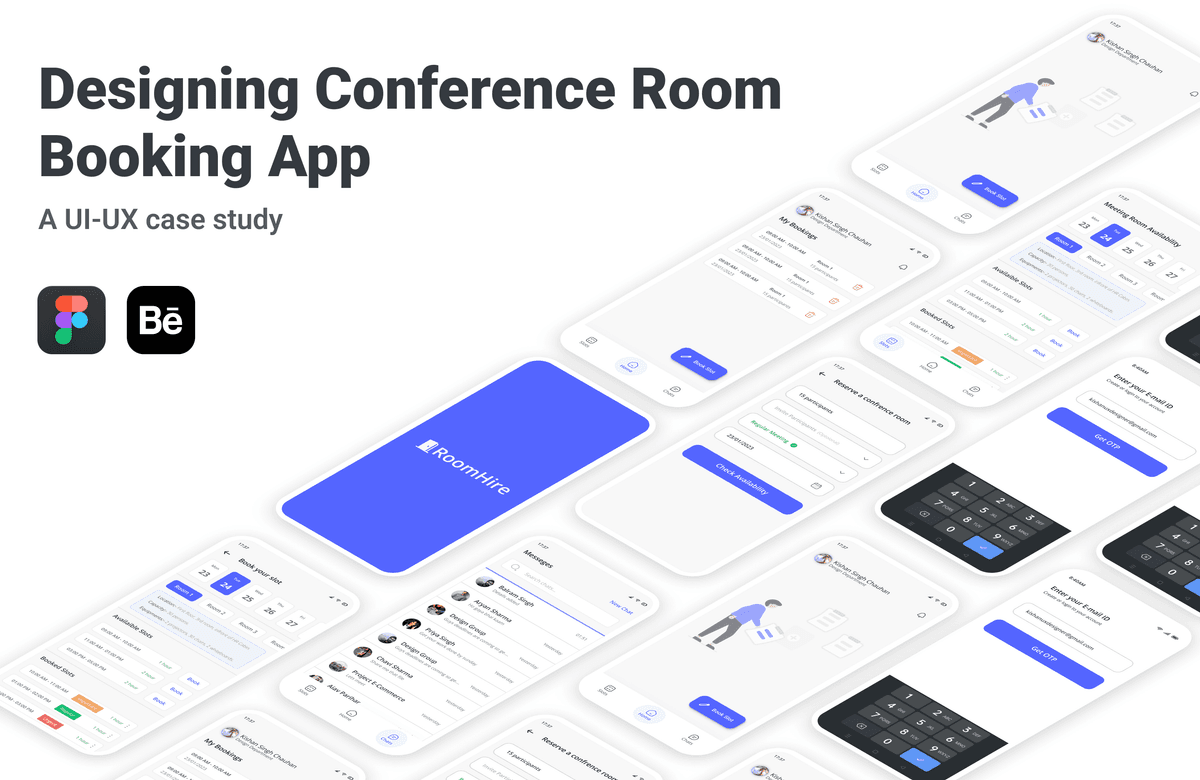 RoomHire Booking Platform UI